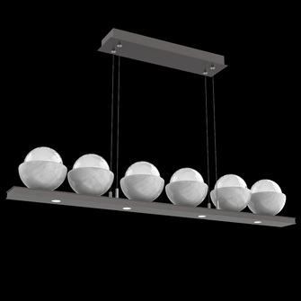 Cabochon Linear Chandelier (1289|PLB0093-0B-GP-WC-CA1-L3)