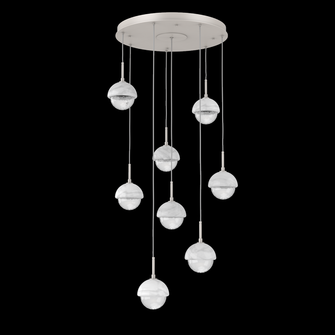 Cabochon Round Pendant Chandelier (1289|CHB0093-08-BS-WC-C01-L3)