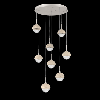 Cabochon Round Pendant Chandelier (1289|CHB0093-08-BS-TC-C01-L1)