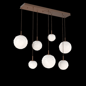 Gaia Linear Multi-Pendant Chandelier (1289|PLB0092-07-BB-WL-C01-L3)