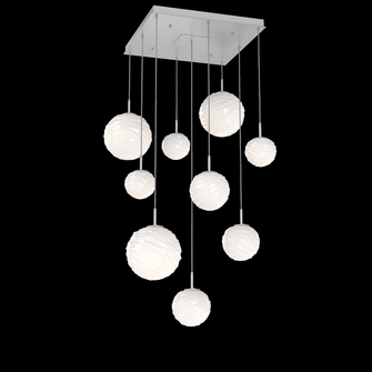 Gaia Square 9pc Multi-Pendant (1289|CHB0092-09-CS-WL-C01-L3)