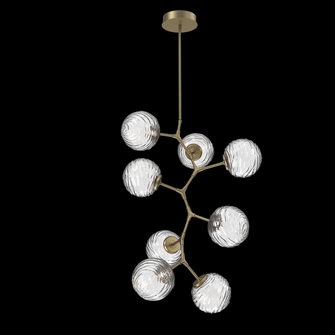 Gaia Modern Vine Chandelier (1289|CHB0092-VB-GB-C-001-L1)