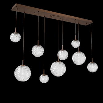 Gaia Linear Multi-Pendant Chandelier (1289|PLB0092-09-RB-C-C01-L1)