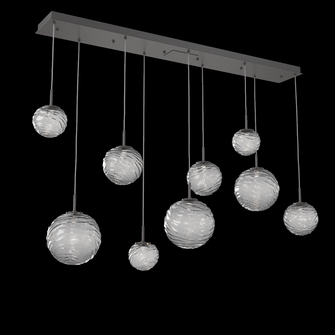 Gaia Linear 9pc Multi-Pendant (1289|PLB0092-09-GP-S-C01-L1)