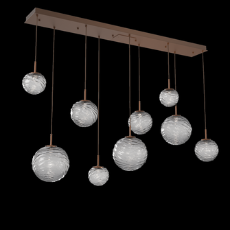 Gaia Linear 9pc Multi-Pendant (1289|PLB0092-09-BB-S-C01-L1)