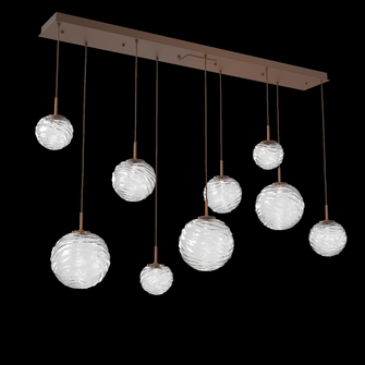 Gaia Linear 9pc Multi-Pendant (1289|PLB0092-09-BB-C-C01-L1)