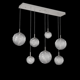 Gaia Linear 7pc Multi-Pendant (1289|PLB0092-07-BS-S-C01-L1)