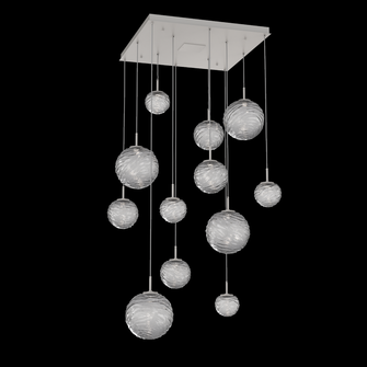 Gaia Square 12pc Multi-Pendant (1289|CHB0092-12-BS-S-C01-L1)