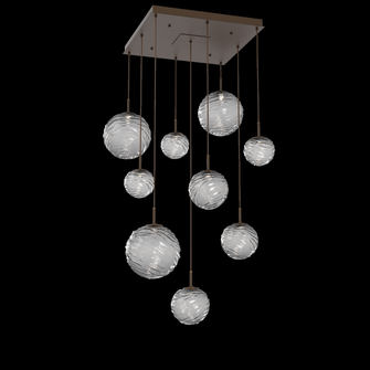 Gaia Square Multi-Pendant Chandelier (1289|CHB0092-09-FB-S-C01-L1)