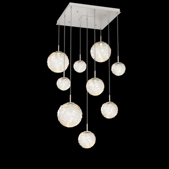 Gaia Square 9pc Multi-Pendant (1289|CHB0092-09-BS-A-C01-L1)