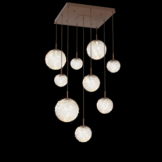 Gaia Square Multi-Pendant Chandelier (1289|CHB0092-09-BB-A-C01-L1)