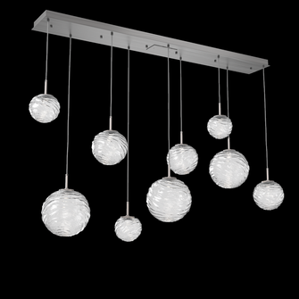 Gaia Linear Multi-Pendant Chandelier (1289|PLB0092-09-SN-C-C01-L3)