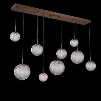 Gaia Linear Multi-Pendant Chandelier (1289|PLB0092-09-RB-S-C01-L3)