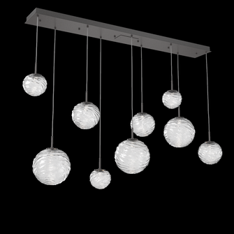 Gaia Linear Multi-Pendant Chandelier (1289|PLB0092-09-GP-C-C01-L3)