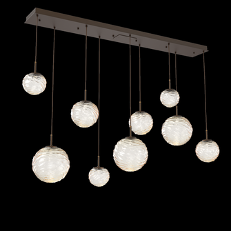 Gaia Linear Multi-Pendant Chandelier (1289|PLB0092-09-FB-A-C01-L3)