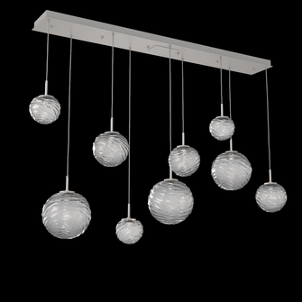 Gaia Linear 9pc Multi-Pendant (1289|PLB0092-09-BS-S-C01-L3)