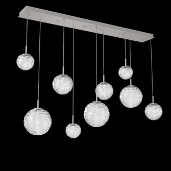 Gaia Linear Multi-Pendant Chandelier (1289|PLB0092-09-BS-C-C01-L3)