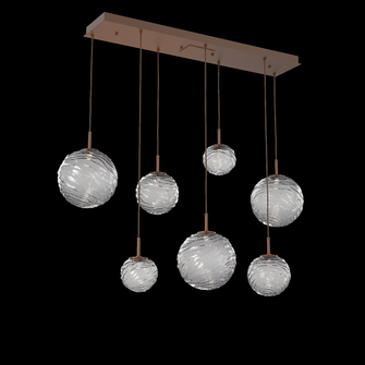 Gaia Linear Multi-Pendant Chandelier (1289|PLB0092-07-BB-S-C01-L3)