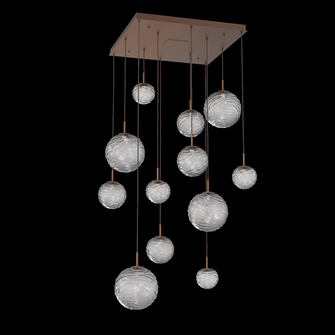 Gaia Square Multi-Pendant Chandelier (1289|CHB0092-12-BB-S-C01-L3)