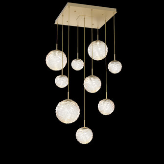 Gaia Square Multi-Pendant Chandelier (1289|CHB0092-09-GB-A-C01-L3)