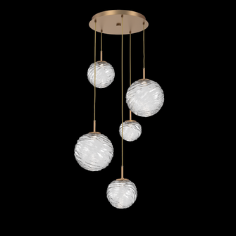 Gaia Round Pendant Chandelier (1289|CHB0092-05-NB-C-C01-L3)