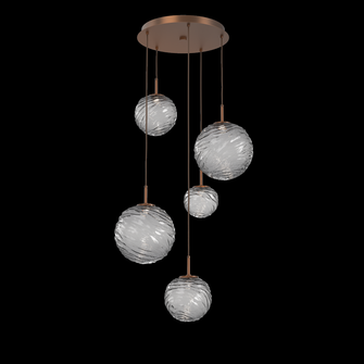 Gaia Round Pendant Chandelier (1289|CHB0092-05-BB-S-C01-L3)