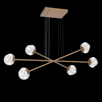 Luna Moda Multi-Piece Linear Chandelier (1289|PLB0095-M3-NB-GC-CA1-L1)