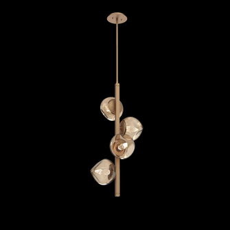 Luna Twisted Vine Chandelier (1289|CHB0095-T4-NB-GB-001-L1)