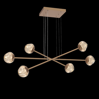 Luna Moda Multi-Piece Linear Chandelier (1289|PLB0095-M3-NB-GB-CA1-L3)