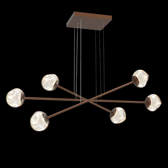 Luna Moda Multi-Piece Linear Chandelier (1289|PLB0095-M3-BB-GA-CA1-L3)