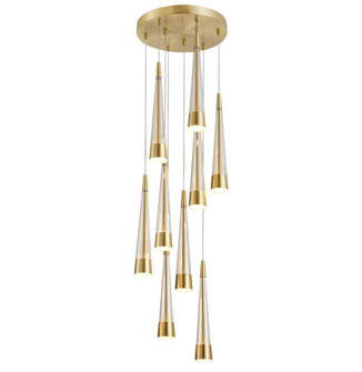 Sunnyvale Collection 9-Light Chandelier Brass (12|AC6829BR)