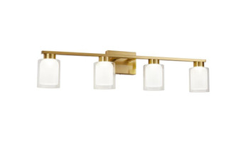 Saville Collection 4-Light Bathroom Vanity Fixture Brass (12|AC7394BR)