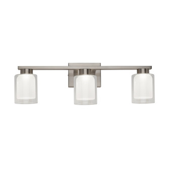 Saville Collection 3-Light Bathroom Vanity Fixture Brushed Nickel (12|AC7393BN)