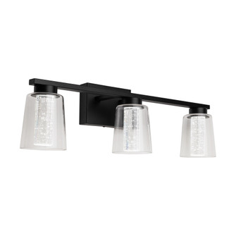 Dalton Collection 3-Light Bathroom Vanity Fixture Black (12|AC7353BK)