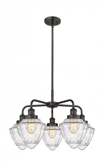 Bullet - 5 Light - 24 inch - Oil Rubbed Bronze - Chandelier (3442|916-5CR-OB-G664-7)