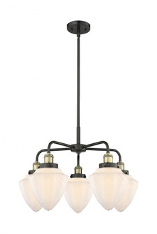 Bullet - 5 Light - 24 inch - Black Antique Brass - Chandelier (3442|916-5CR-BAB-G661-7)