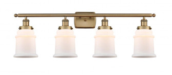 Canton - 4 Light - 36 inch - Brushed Brass - Bath Vanity Light (3442|916-4W-BB-G181)