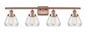 Fulton - 4 Light - 36 inch - Antique Copper - Bath Vanity Light (3442|916-4W-AC-G172)