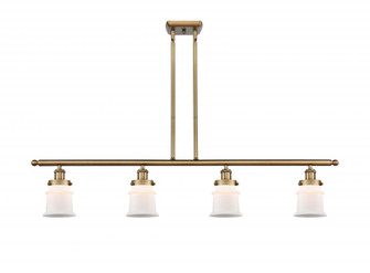 Canton - 4 Light - 48 inch - Brushed Brass - Stem Hung - Island Light (3442|916-4I-BB-G181S)