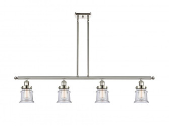 Canton - 4 Light - 48 inch - Polished Nickel - Stem Hung - Island Light (3442|916-4I-PN-G182S)
