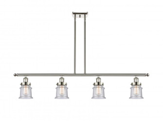 Canton - 4 Light - 48 inch - Polished Nickel - Stem Hung - Island Light (3442|916-4I-PN-G184S)