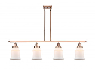 Canton - 4 Light - 48 inch - Antique Copper - Stem Hung - Island Light (3442|916-4I-AC-G181)