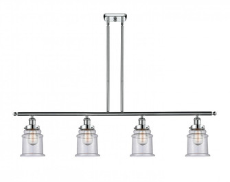 Canton - 4 Light - 48 inch - Polished Chrome - Stem Hung - Island Light (3442|916-4I-PC-G184)