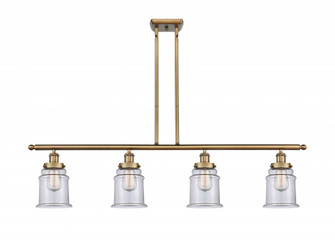 Canton - 4 Light - 48 inch - Brushed Brass - Stem Hung - Island Light (3442|916-4I-BB-G182)