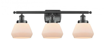 Fulton - 3 Light - 26 inch - Matte Black - Bath Vanity Light (3442|916-3W-BK-G171)