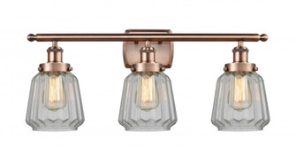 Chatham - 3 Light - 26 inch - Antique Copper - Bath Vanity Light (3442|916-3W-AC-G142)