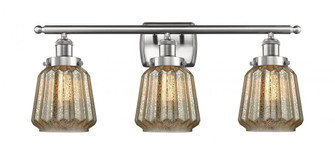 Chatham - 3 Light - 26 inch - Brushed Satin Nickel - Bath Vanity Light (3442|916-3W-SN-G146)