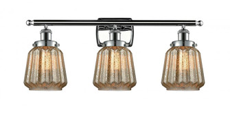 Chatham - 3 Light - 26 inch - Polished Chrome - Bath Vanity Light (3442|916-3W-PC-G146)