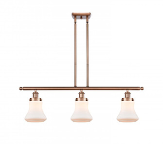 Bellmont - 3 Light - 36 inch - Antique Copper - Stem Hung - Island Light (3442|916-3I-AC-G191)