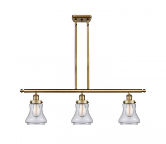 Bellmont - 3 Light - 36 inch - Brushed Brass - Stem Hung - Island Light (3442|916-3I-BB-G194)